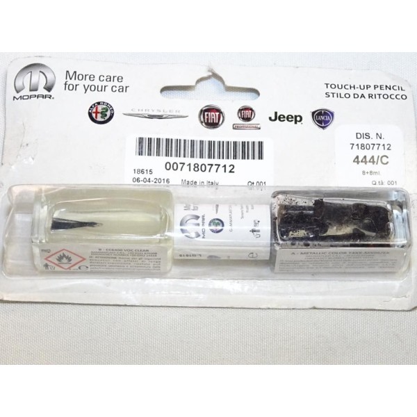 Stylo retouche de peinture 04/2016 444/C 8+8ML Fiat 71807712 touch up 