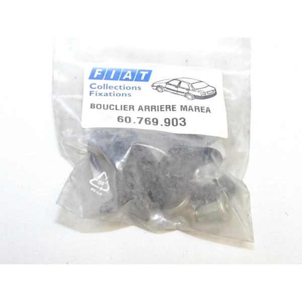 Kit agrafes fixation parechocs pare-chocs arriere Fiat 60769903 pour fiat marea 