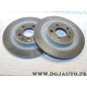 Paire disques de frein arriere 272mm plein Fiat 9464222687 pour fiat ulysse 2 II citroen C8 peugeot 807 lancia phedra