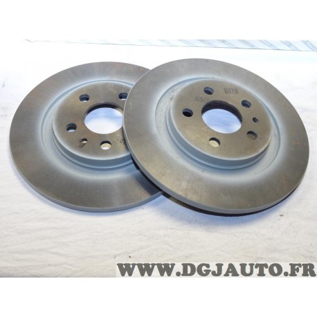 Paire disques de frein arriere 272mm plein Fiat 9464222687 pour fiat ulysse 2 II citroen C8 peugeot 807 lancia phedra 