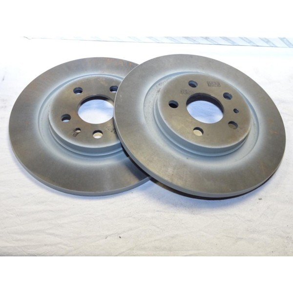 Paire disques de frein arriere 272mm plein Fiat 9464222687 pour fiat ulysse 2 II citroen C8 peugeot 807 lancia phedra 