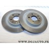 Paire disques de frein arriere 272mm plein Fiat 9464222687 pour fiat ulysse 2 II citroen C8 peugeot 807 lancia phedra