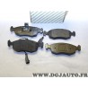 Jeux 4 plaquettes de frein avant montage teves Fiat 71738151 pour fiat palio weekend de 1997 à 2002