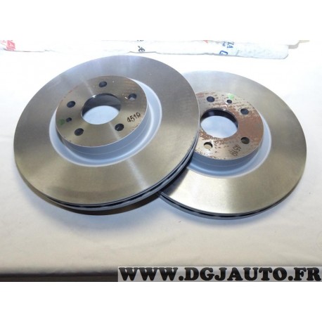 Paire disques de frein avant ventilé 284mm diametre Fiat 60699518 pour alfa romeo 147 156 GT 