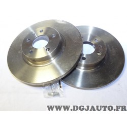 Paire disques de frein avant plein 281mm diametre Brembo 08735410 pour alfa romeo 147 et 156