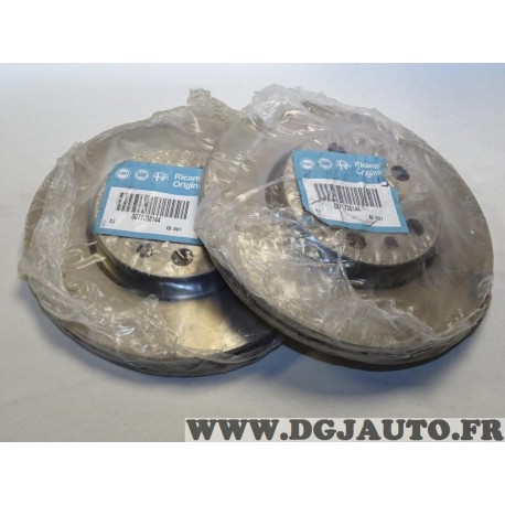 Paire disques de frein avant ventilé 257mm diametre Fiat 71738144 pour peugeot 806 expert fiat scudo 1 ulysse citroen evasion ju