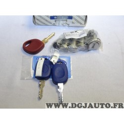 Kit barrillets de porte et neiman demarrage gris carbone Fiat 735251865 pour fiat marea équipé antivol et fermeture centralisée 