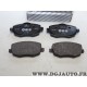 Jeux 4 plaquettes de frein avant montage girling Fiat 77365789 pour lancia ypsilon de 2003 à 2009 