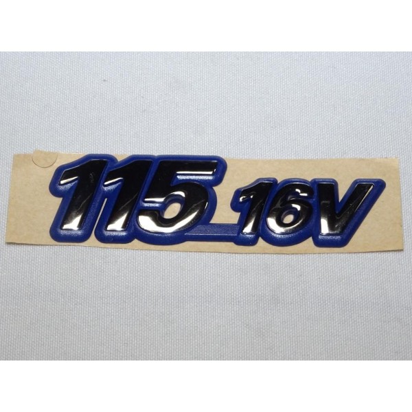 Logo motif embleme badge ecusson monogramme 115 16V Fiat 46532506 pour fiat brava bravo marea de 1998 à 2002  
