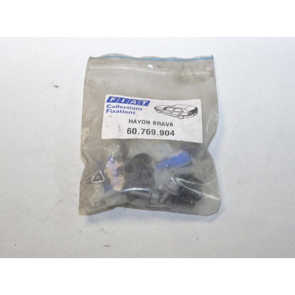 Pack agrafes attache fixation hayon de coffre Fiat 60769904 pour fiat brava  
