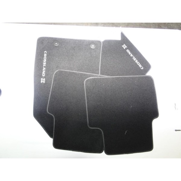Ensemble 4 tapis de sol sur mesure avant + arriere Opel 13476009 pour opel crossland X  
