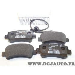 Jeux 4 plaquettes de frein arriere montage brembo Opel 95521679 4502882 pour renault master 3 III opel movano B nissan NV400 