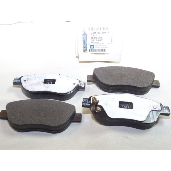 Jeux 4 plaquettes de frein avant montage bendix Opel 93189816 1605354 pour opel corsa D fiat 500L 500 L  