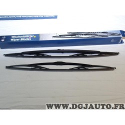 Paire balais essuie glace simple 600mm + 525mm Opel 93195948 6272547 pour opel vivaro A renault trafic 2 II 