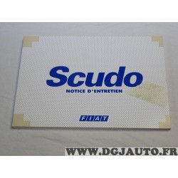 Manuel livret documentation notice entretien Fiat 60345207 pour fiat scudo partir de 1995 
