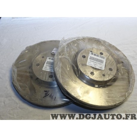 Paire disques de frein avant ventilé 284mm diametre Fiat 46427947 pour alfa romeo 145 146 155 fiat coupé multipla punto 2 II FL 