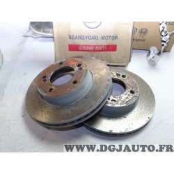 Paire disques de frein avant ventilé 300mm diametre Ssangyong 4144121001 pour ssangyong rodius stavic 