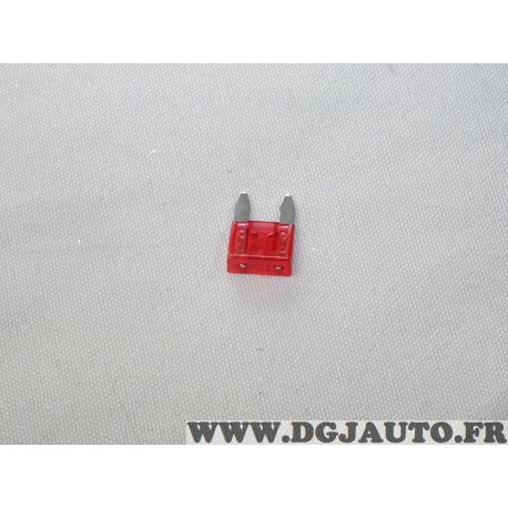 Mini fusible 10A 10 ampères rouge Fiat 10399690 pour opel chevrolet renault peugeot citroen fiat lancia alfa romeo mercedes rove