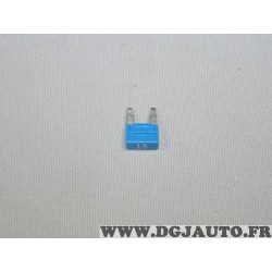 Mini fusible 15A 15 ampères bleu Fiat 10401090 pour opel chevrolet renault peugeot citroen fiat lancia alfa romeo mercedes rover