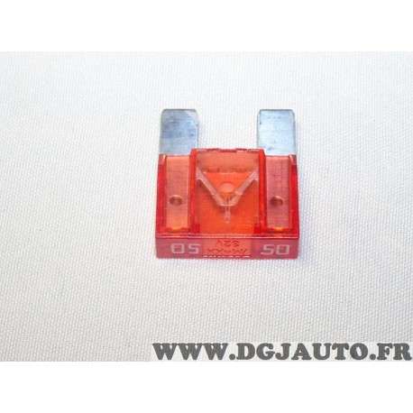 Maxi fusible 50A 50 ampères rouge Fiat 11055590 pour opel chevrolet renault peugeot citroen fiat lancia alfa romeo mercedes rove