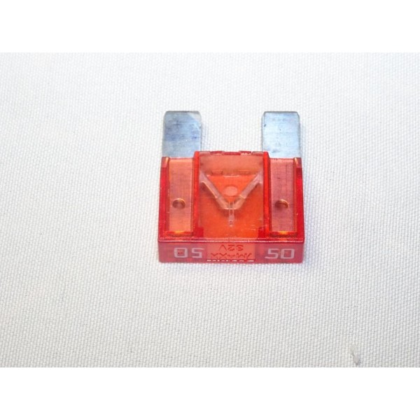 Maxi fusible 50A 50 ampères rouge Fiat 11055590 pour opel chevrolet renault peugeot citroen fiat lancia alfa romeo mercedes rove