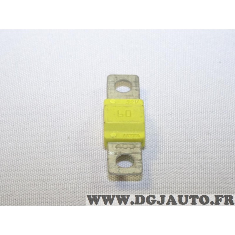 Fusible plat 60A 60 amperes jaune Fiat 10404090 pour alfa romeo 156 159  giulietta fiat croma 2 II grande punto bravo 2 II stilo , au meilleur prix  1.38 sur DGJAUTO