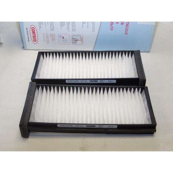 Paire filtres habitacle interieur Corteco 21652867 CP1101 pour mitsubishi carisma colt 5 V pajero V60 space star  