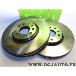 Paire disques de frein avant ventilé 314mm diametre Valeo 197361 pour opel vectra C signum saab 93 9-3