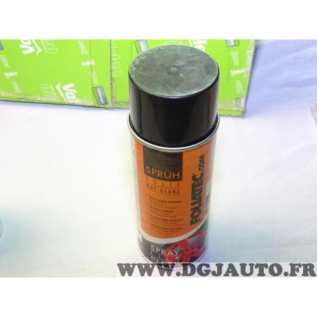 Aerosol bombe peinture rouge 400ml spray film red glossy Foliatec 2058 