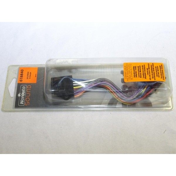 Faisceau cable electrique branchement autoradio poste radio Norauto 618840 pour hyundai scoupe s-coupe  
