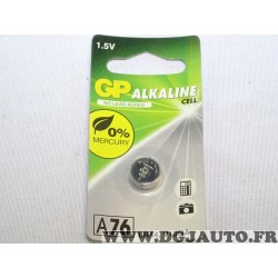 Pile GP alkaline cell LR44 DLU04/2022 (sans reclamation) A76 V13GA