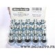 Lot 20 ecrous conique fixation roue jante M12x1.25 SW21 Norauto 320371 2890912