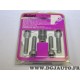 Blister 4 boulons ecrou antivol roue jante M12x1.25 M12 x 1.25 Mcgard 27180SU pour peugeot 104 106 205 206 207 208 306 307 308 3