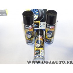 Lot 3 bombes aerosol peinture bleu pour jante roue Inprodip 00M30049