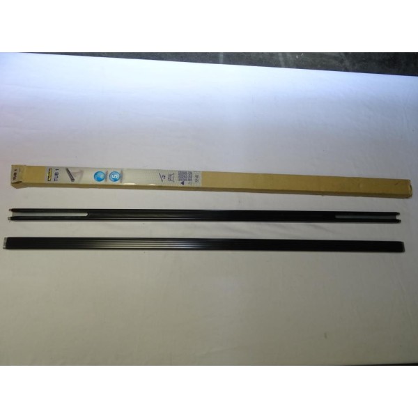 Paire barres de toit acier (juste les barres) 108cm de long Norauto TUB1 capacité 75KG  