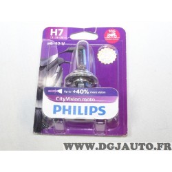 Ampoule phare projecteur H7 12V Philips cityvision moto scooter 10G 12636CTVBW