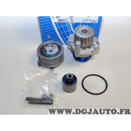 Ensemble galets tendeur + enrouleur courroie distribution (non incluse) + pompe à eau SKF VKMC01250-2 pour audi A2 A3 ford galax