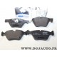 Jeux 4 plaquettes de frein avant montage teves Jurid 573187JC pour BMW serie 1 3 5 X1 Z4 E60 E61 E81 E82 E84 E87 E88 E89 E90 E91