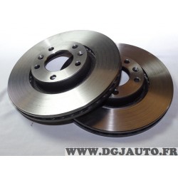 Paire disques de frein avant ventilé 283mm diametre Norauto NDF4660 pour citroen XM peugeot 605