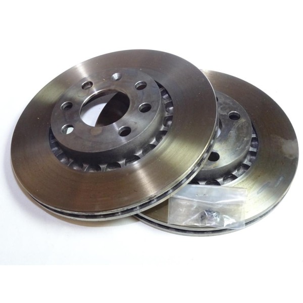 Paire disques de frein avant 256mm ventilé Norauto NDF9046 pour opel ascona C astra F calibra kadett E vectra A B corsa B tigra 