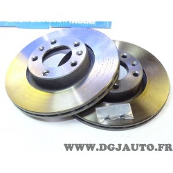 Paire disques de frein avant ventilé 276mm diametre Norauto NDF7322 pour citroen XM peugeot 605 