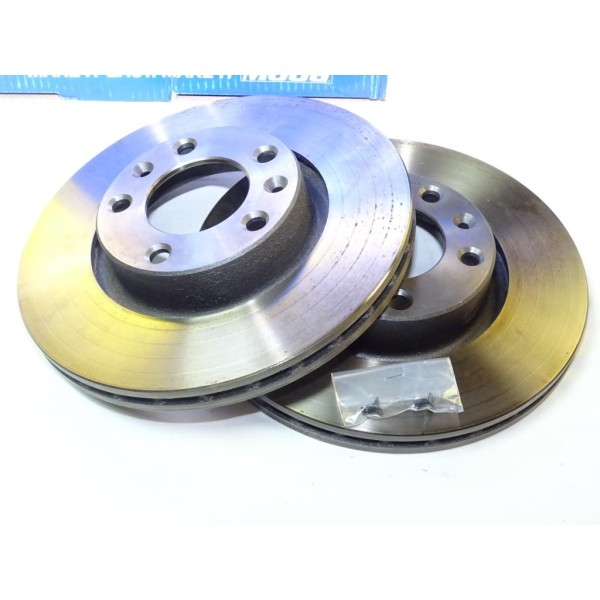 Paire disques de frein avant ventilé 276mm diametre Norauto NDF7322 pour citroen XM peugeot 605  