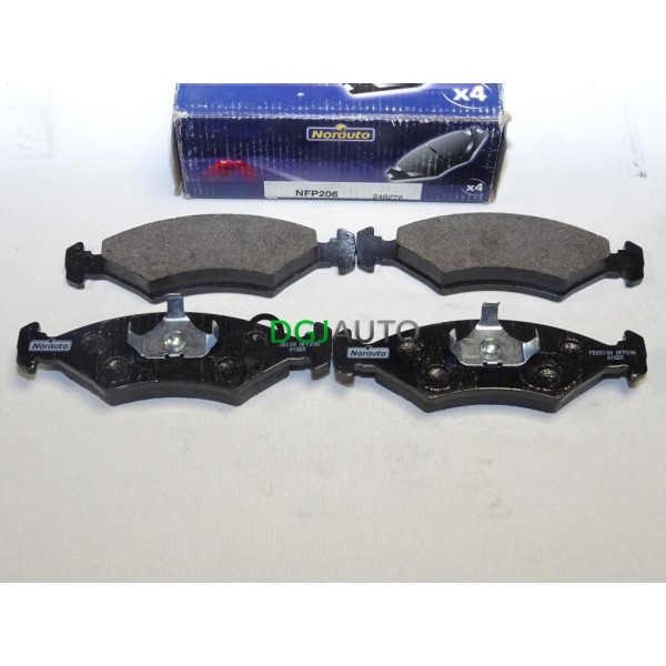 Jeux 4 plaquettes de frein avant montage teves Norauto NFP206 pour ford escort 3 4 III IV fiesta 1 2 3 4 I II III IV orion 1 2 I