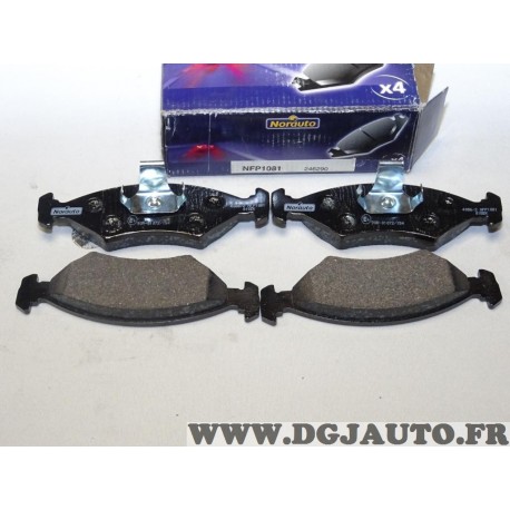 Jeux 4 plaquettes de frein avant montage ATE Norauto NFP1081 pour ford fiesta 4 IV puma mazda 121 