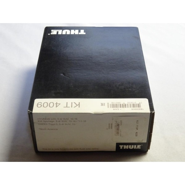 Kit pieds fixation barre de toit 4009 Thule KIT4009 pour hyundai ix35 de 2010 à 2015 kia sportage de 2010 à 2016  