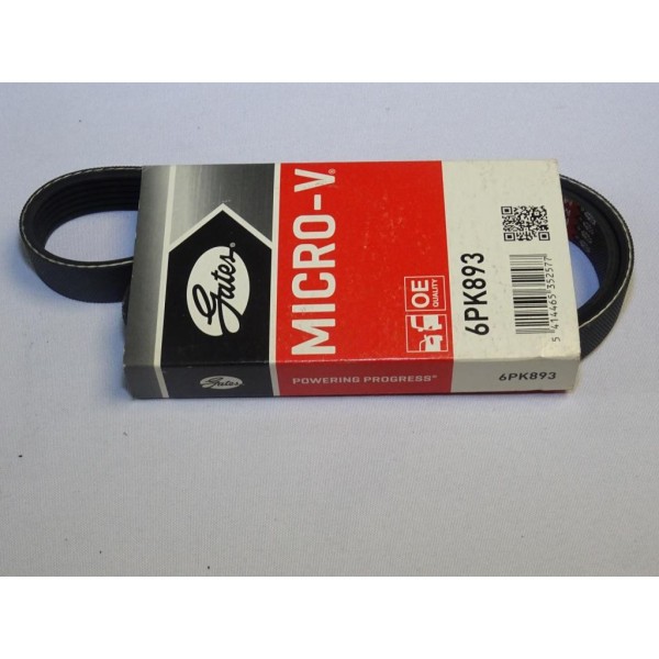 Courroie accessoire Gates micro-V 6PK893 pour seat alhambra 2 II cordoba 1 2 3 I II III ibiza 2 II toledo 1 renault clio express