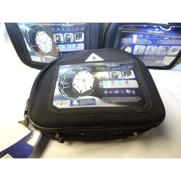 Paire chaines neige Norauto premium 8 VIII pour pneu roue jante 215/60/14 205/55/15 215/50/15 225/50/15 205/50/16 215/45/16 205/