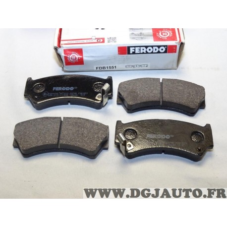 Jeux 4 plaquettes de frein avant montage akebono Ferodo FDB1551 pour suzuki baleno EG 