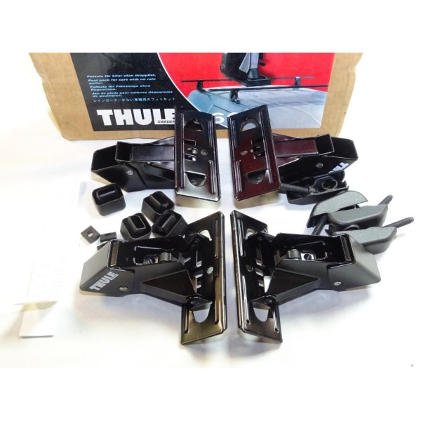 Kit 4 pieds de fixation accessoire Thule 960 pour voitures sans gouttieres  