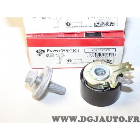 Galet tendeur avec vis courroie de distribution (non incluse) Gates K015578XS pour renault clio 2 II kangoo megane 2 II scenic 2